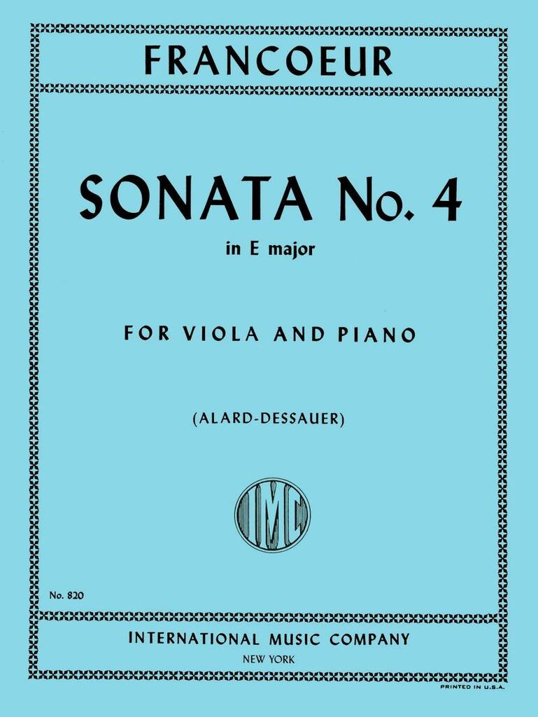 Sonata No.4 E Major